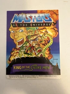 MOTU Mini Comic King Of The Snake Men Mattel 1985 Hong Kong He-Man v - Picture 1 of 4