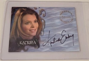 2002 BUFFY VAMPIRE SLAYER Katrina AMELINDA EMBRY Authentic AUTOGRAPH A38 CARD NM - Picture 1 of 5