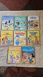 VINTAGE MICKEY MOUSE, DONALD DUCK, WALT DISNEY MOTHER GOOSE GOLDEN BOOKS LOT - Picture 1 of 10