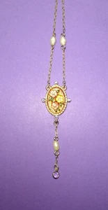 SO Rhinestones Flowers Necklace - Picture 1 of 7