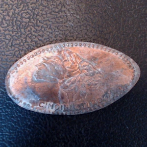 Löwe Cincinnati Zoo - Press Münze länglicher Penny Souvenir - Bild 1 von 1