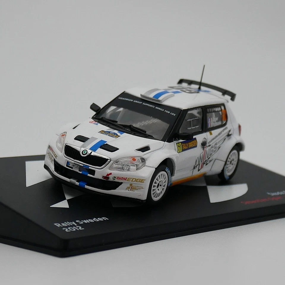 ixo 1:43 Skoda Fabia S2000 WRC 2012 Sebastien Ogier Diecast Car Model Metal Toy - Image 1 of 4