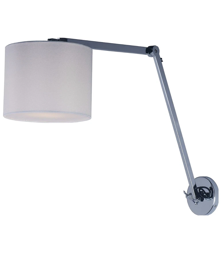 Maxim Lighting 60133WAPC Hotel 1 Light Wall Sconce, Polished Chrome - Image 1 of 3