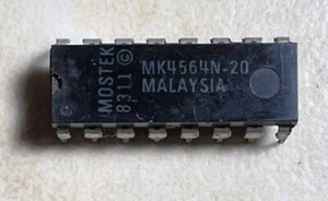 Mostek MK4564N-20 64K x 1 RAM dinámica - Imagen 1 de 1