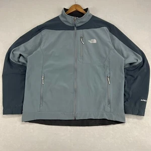 The North Face Apex Bionic Softshell Jacket Men XXL Full Zip Gray Hiking Outdoor - Picture 1 of 8