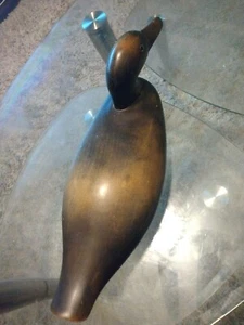 Anatra esca legno vintage 17 1/2 - Foto 1 di 5