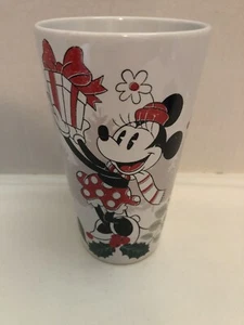 Disney Minnie Mouse Navidad Noel Cerámica Viaje Vaso Taza con Tapa - Imagen 1 de 4