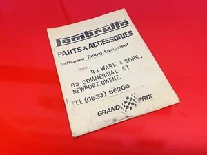 EQUIPO DE AFINACIÓN TAFFSPEED Y R.J WARE AND SONS NEWPORT AÑOS 70 LISTA DE PRECIOS DE PIEZAS - Imagen 1 de 10
