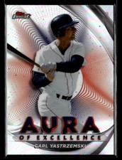 2022 Finest #AE-CY Carl Yastrzemski Aura of Excellence