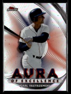 2022 Finest #AE-CY Carl Yastrzemski Aura of Excellence