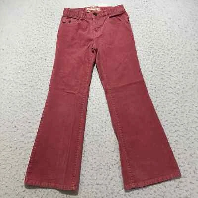 Pantalones retro vintage antiguos azul marino para niñas 7 pana corte bootcut rosa intenso pierna acampanada Foto 1 de 4