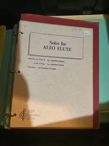 Solos for Alto Flute Sheet Music - Picture 1 of 1