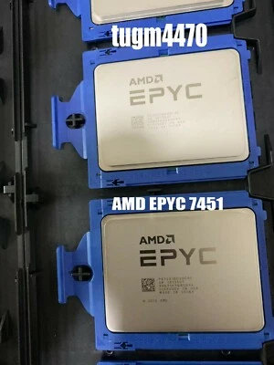 AMD EPYC 7451 PS7451BDVHCAF 24-Core 48-Thread 2.3GHz Socket SP3 CPU Processor - Image 1 of 4