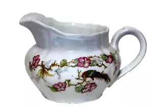 Brocca Vintage Otto Grunert Creamer Fagiano Uccellino Germania Porcellana - Foto 1 di 6
