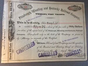 Pittsburg,Wheeling and Kentucky Railroad Company  1892   Wheeling,West Virginia