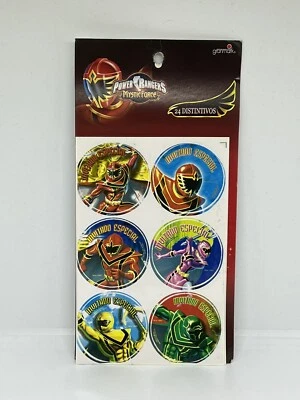 24 ct. Pack - Power Rangers Party Stickers / Calcomanías para Fiesta. - Image 1 of 2