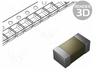 Kondensator: Keramik C0G SMD 25VDC MCC 100nF ±10% 1206 C1206X104K3GECAUTO Konde - Picture 1 of 1