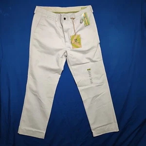 Haggar Khaki Pants Men's Size 38x34 eCLo Life LK Relaxed Straight 5 Pocket - Picture 1 of 8