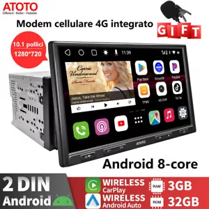 ATOTO S8 Pro 10.1Zoll Double DIN Android Autoradio Wireless CarPlay&Android Auto - Bild 1 von 11