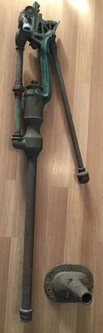 OLD VTG ANTIQUE MYERS & BRO 1593 CAST IRON 1888 HAND WATER WELL PUMP CISTERN Cover