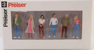 Preiser 68203 - Set of 6 Various Passers By Standing Figurines 1:50 - Image 1 of 2