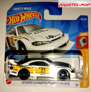 LB SUPER SILHOUETTE NISSAN SILVIA (S15) HOT WHEELS TURBO 6/10 2022 Mattel New - Imagen 1 de 5