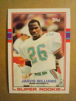 Jarvis Williams 291 Topps 1989 NFL Football Card Super Rookie  - Image 1 of 2