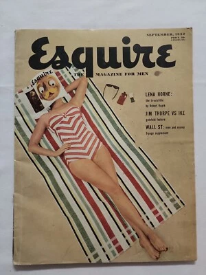  1952 September ESQUIRE Magazine For Men Vintage Lena Horne Jim Thorpe (MH209-2) Foto 1 de 3