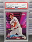 2018 Topps Chrome Mike Trout Pink Refractor Batting #100 PSA 10 GEM MINT Angels