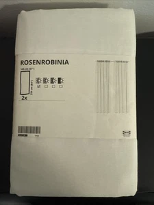 Nuove tende trasparenti IKEA ROSENROBINIA 1 paio (2 pannelli) bianco 705.571.56 57x84" - Foto 1 di 6