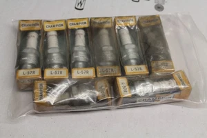 8 * NOS CHAMPION L-57R RACING SPARK PLUGS - Picture 1 of 1