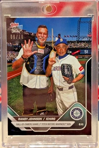 2025 Topps Now - Randy Johnson/Ichiro - Black Parallel - #'d 6/10!! - Picture 1 of 1