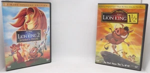 Disney's Lion King DVD Bundle of 2: Lion King 1 1/2 & Lion King 2 - Picture 1 of 8