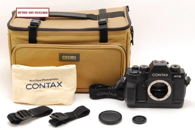 [MINT w/bag] Contax RTS III 35mm SLR Film Camera Black Body From JAPAN - Image 1 of 4