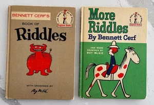 Set Of 2 Riddles And More Riddles By Bennett Cerf 1960 & 1961 Both Good Cond. - Imagen 1 de 20