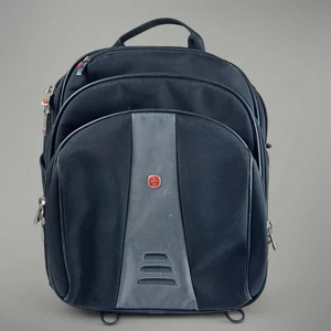 WENGER Swiss Backpack Rucksack - Black - Shock Absorb - Picture 1 of 6