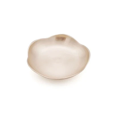 Plato lateral de latón en forma de flor Geochang Yugi hecho a mano maestros artesanos de Corea Foto 1 de 4