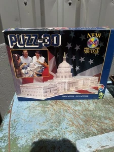 Vintage Wrebbit Puzz 3D US Capitol Building 690 Piece Puzzle Complete - Picture 1 of 2