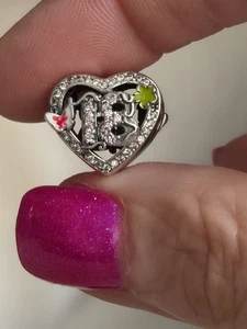 Sterling Silver 925 18th Birthday Crystal Charm + FREE Bracelet. UK Seller - Picture 1 of 5