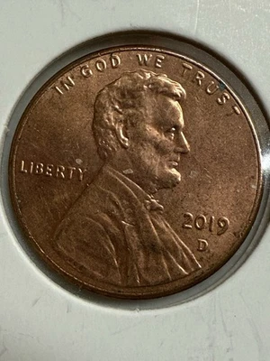 2019 D Lincoln Penny , P587 - Image 1 of 2
