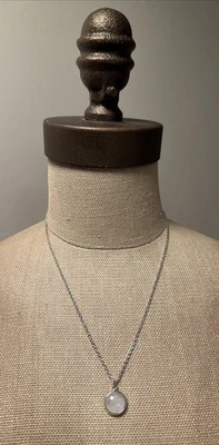 Новый каталог Sundance серебро круглый кабошон лунный камень подвеска - Изображение 1 из 4