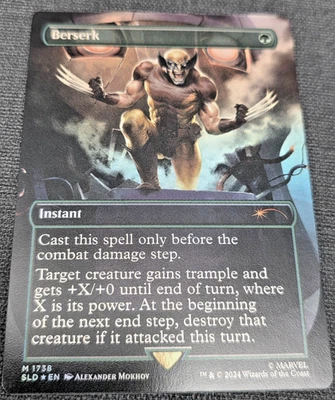 MTG - Marvel's Secret Lair - Wolverine - Berserk #1738 Foil - Image 1 of 2