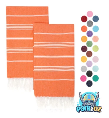 Park & Oz Turkish Peshtemal Beach Towel Extra Large, Lightweight  2 Pack - Image 1 of 4
