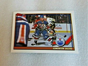 1991-92 Topps Edmonton Oilers "FINAL STANDINGS" #103 Card! NM  