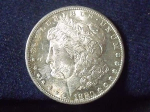 1880-S Gemma Dollaro d'Argento Morgan Brillante Non in circolazione GRANDE SCIOPERO SPEDIZIONI GRATUITE - Foto 1 di 2