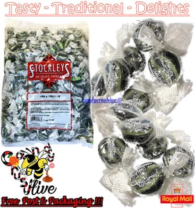 10g - 10kg Stockleys LIME & LIQUORICE Wrapped Pick & Mix Sweets Boiled - Picture 1 of 1