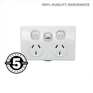 32 AMP DGPO Slim With Oven Switch Extra Mech. Slimline Power Point Socket Outlet - Picture 1 of 3