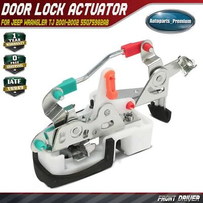 Front Left Driver Side Door Latch Lock Actuator for Jeep Wrangler TJ 2001-2002 - Image 1 of 4