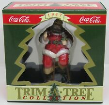 Coca-Cola 1990 Trim A Tree Collection 1947 Santa Claus Christmas Ornament