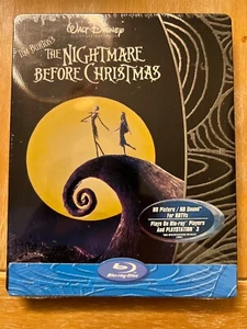*BRAND NEW* WALT DISNEY THE NIGHTMARE BEFORE CHRISTMAS BLU-RAY STEELBOOK OOP - Picture 1 of 5